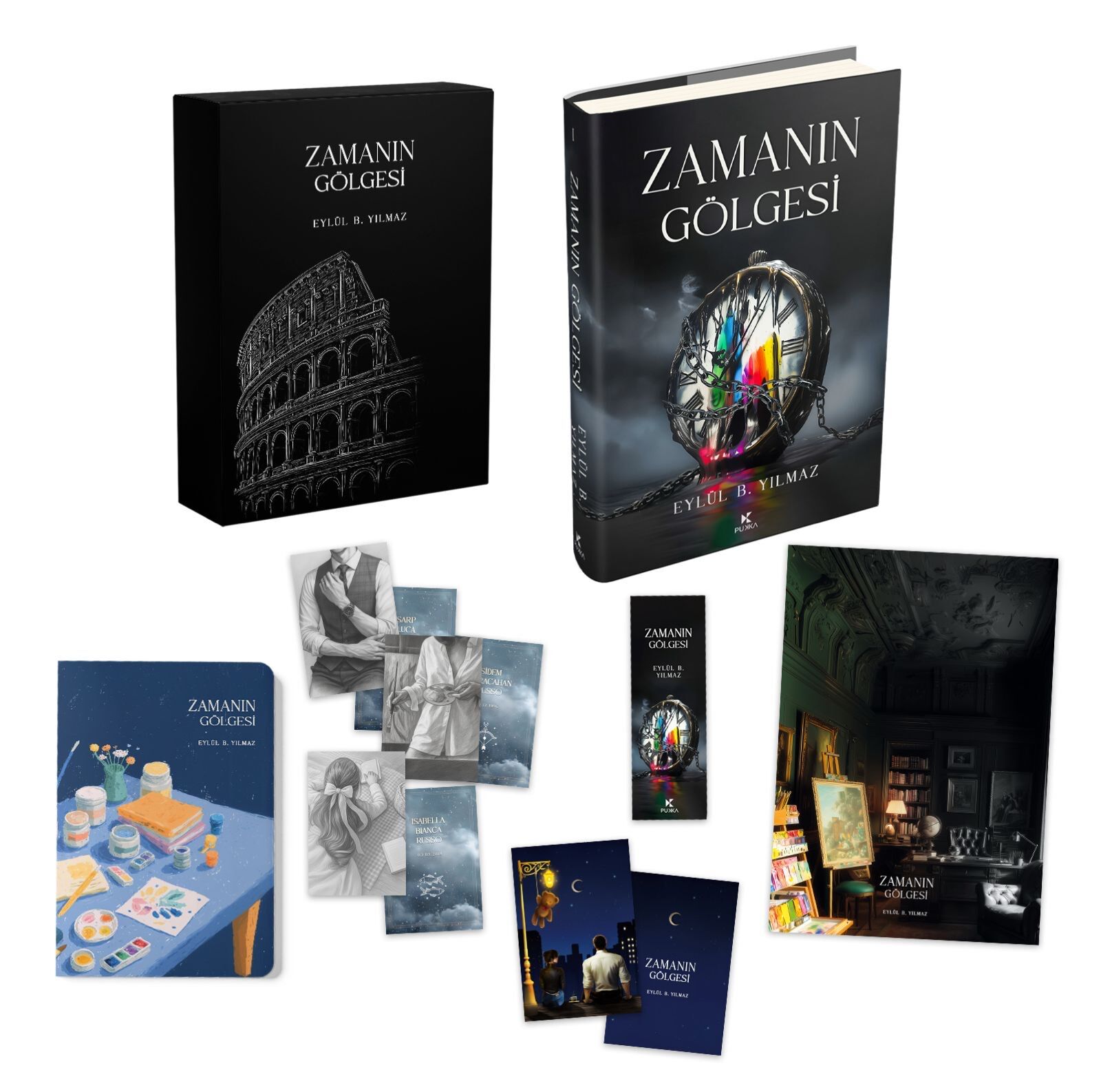 KUTULU ZAMANIN GÖLGESİ DEFTER HEDİYELİ CİLTLİ SET--EYLÜL B.YILMAZ