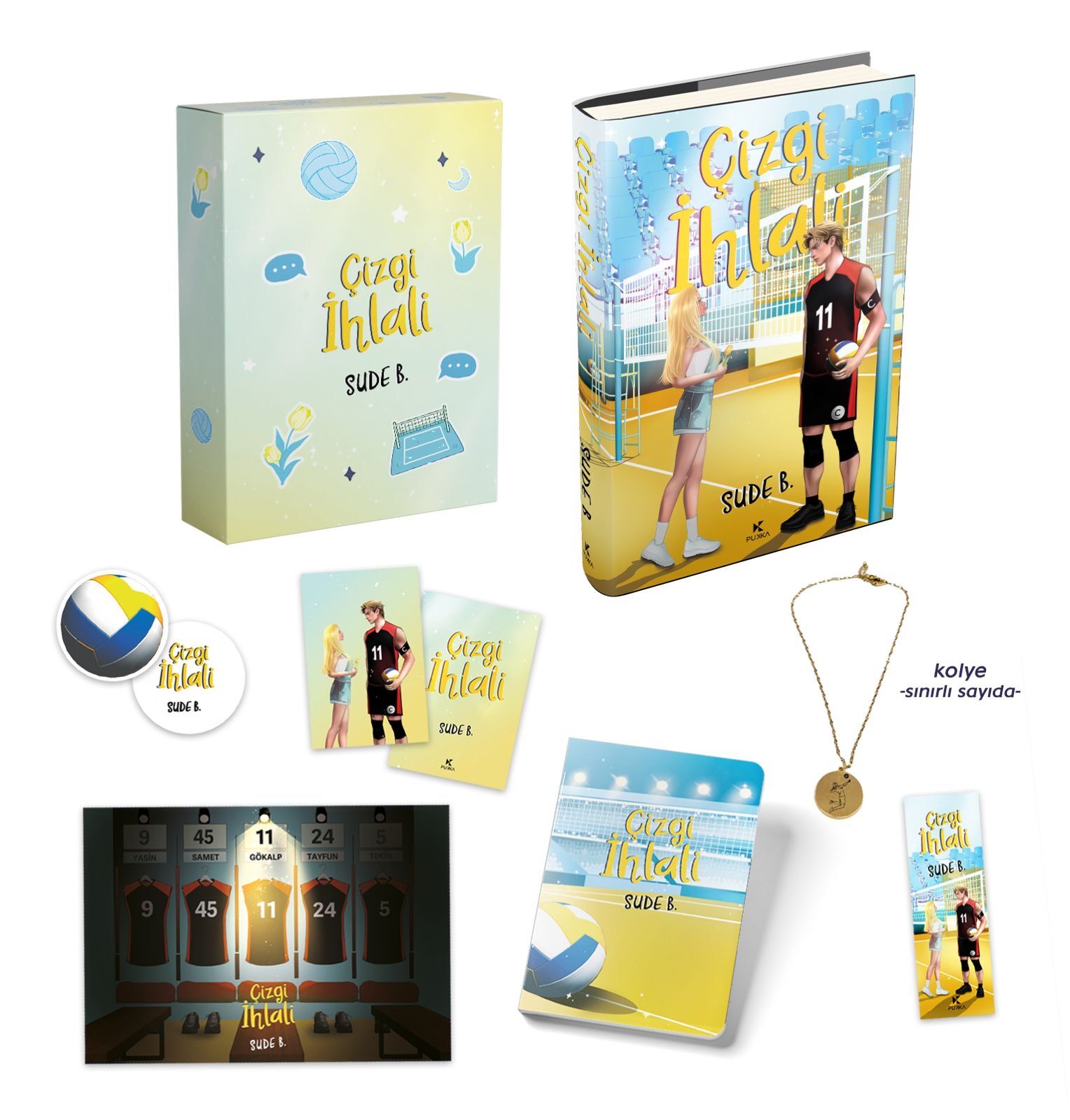 KOLYE VE DEFTER HEDİYELİ KUTULU ÇİZGİ İHLALİ CİLTLİ SET—SUDE B.