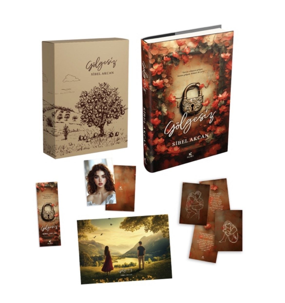 GÖLGESİZ KUTULU CİLTLİ SET-SİBEL AKÇAN