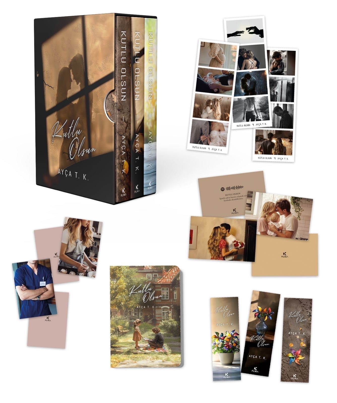 KUTLU OLSUN 3 LÜ TÜM SERİ CİLTLİ KUTU SET-AYÇA T.K.