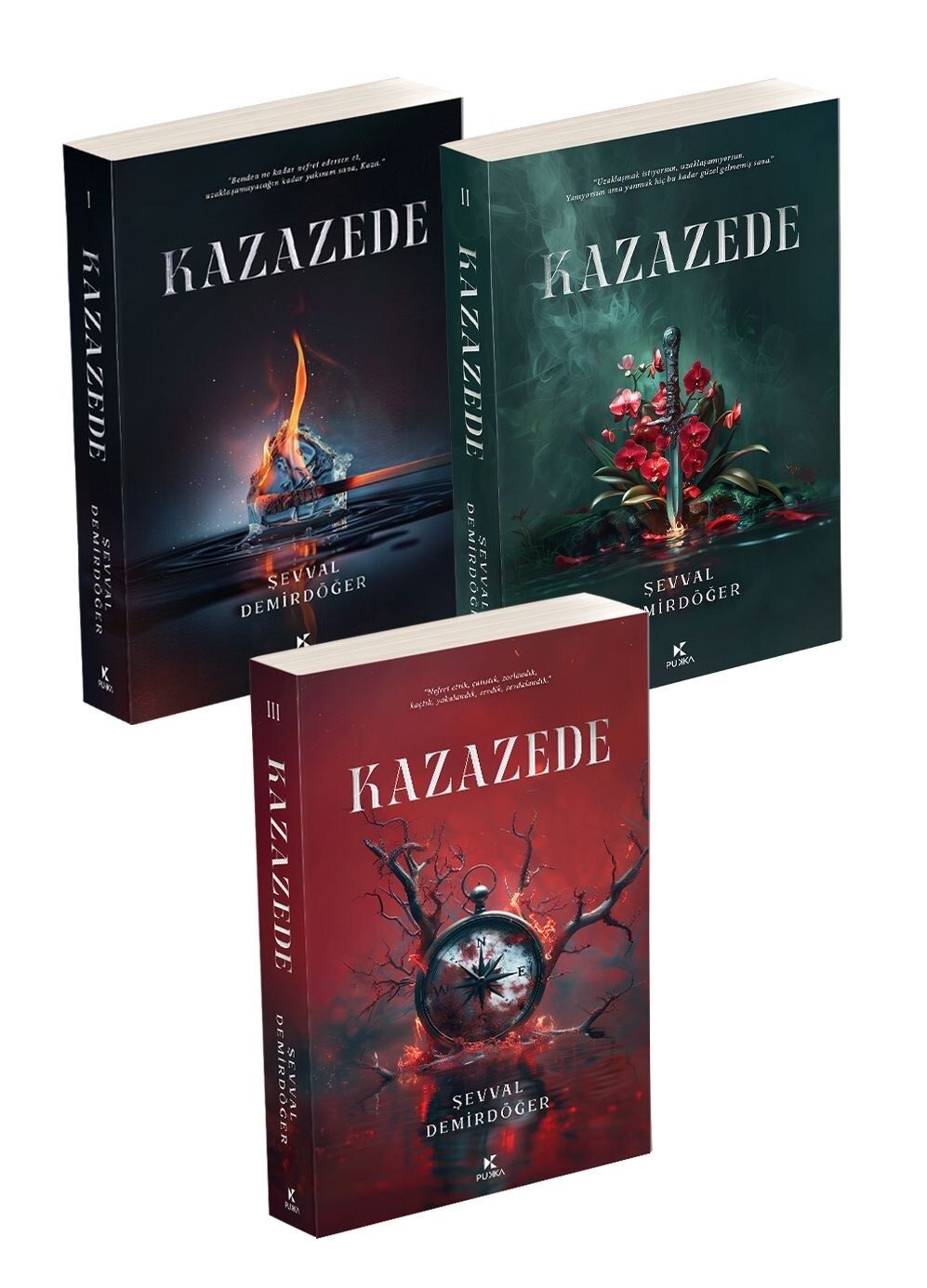 KAZAZEDE 1-2-3 CİLTSİZ SET-ŞEVVAL DEMİRDÖĞER