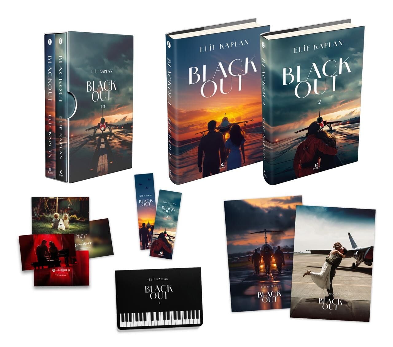 BLACKOUT 1-2 KUTULU SERİ DEFTER HEDİYELİ CİLTLİ SET-ELİF KAPLAN