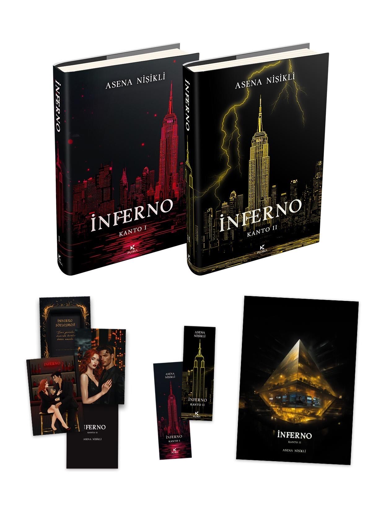 İNFERNO 1-2 CİLTLİ SET-ASENA NİŞİKLİ