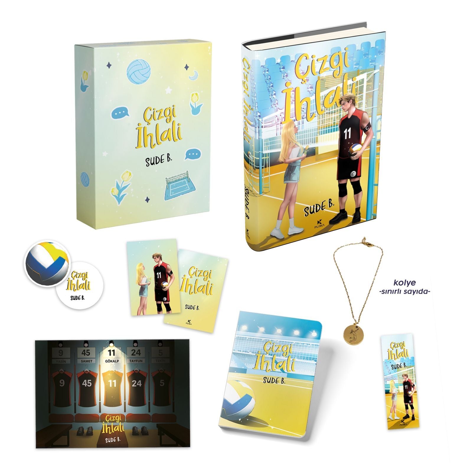 KOLYE VE DEFTER HEDİYELİ KUTULU ÇİZGİ İHLALİ CİLTLİ SET—SUDE B.