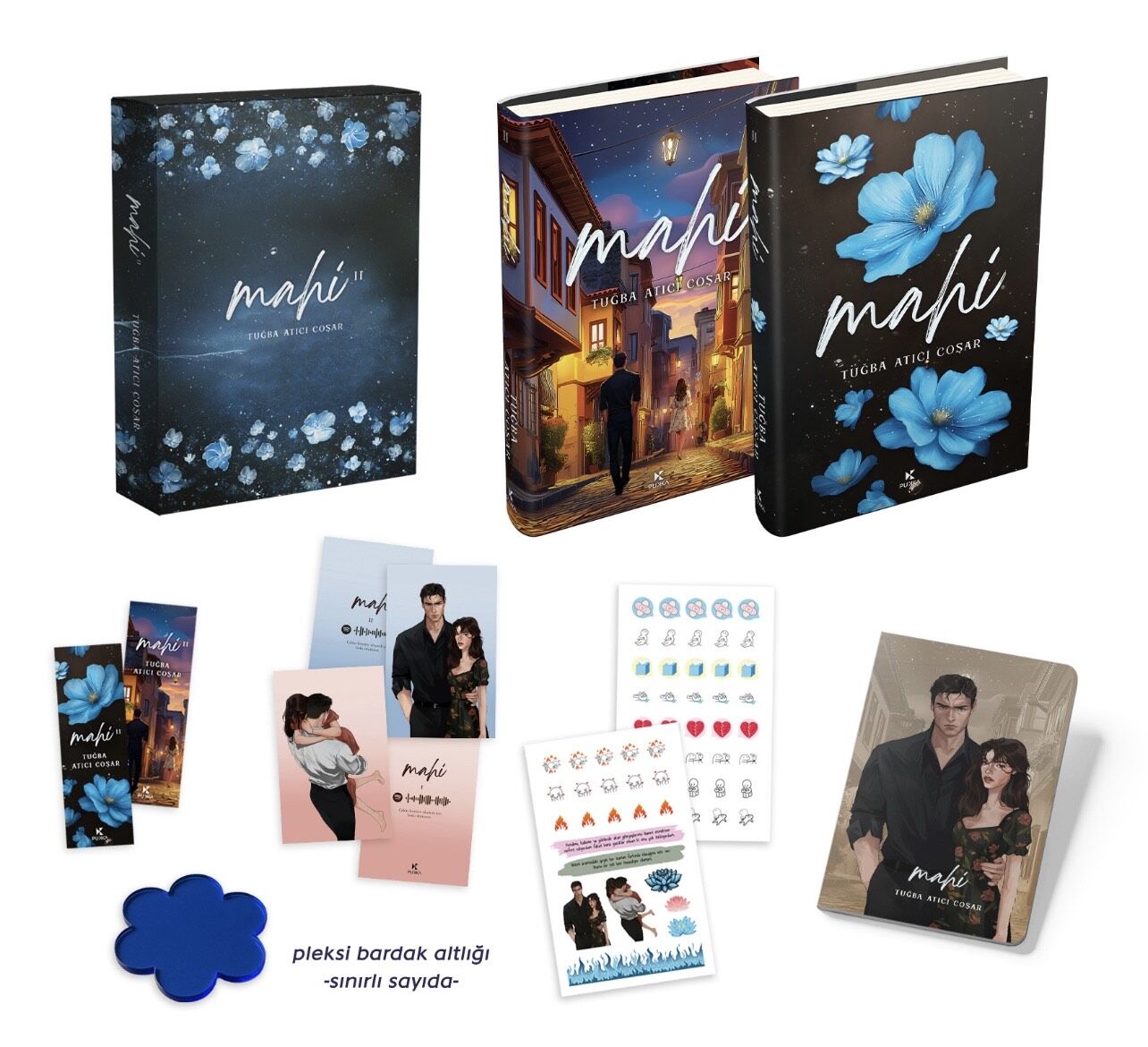 KUTULU PLEKSİ BARDAK ALTLIĞI HEDİYELİ MAHİ 2 CİLTLİ-TUĞBA ATICI ÇOŞAR