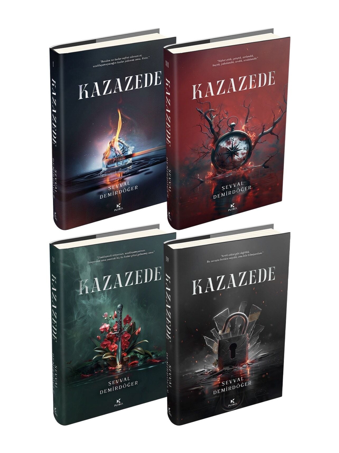 KAZAZEDE 1-2-3-4 CİLTLİ-ŞEVVAL DEMİRDÖĞER