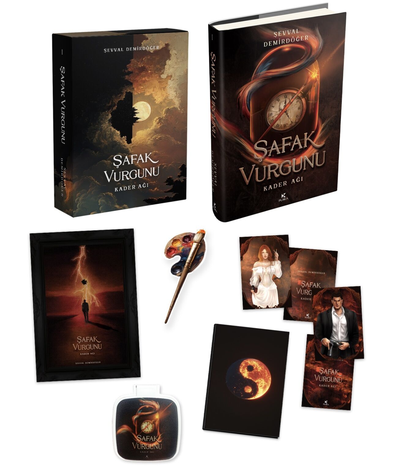 KUTULU ŞAFAK VURGUNU AYNA HEDİYELİ CİLTLİ SET-ŞEVVAL DEMİRDÖĞER