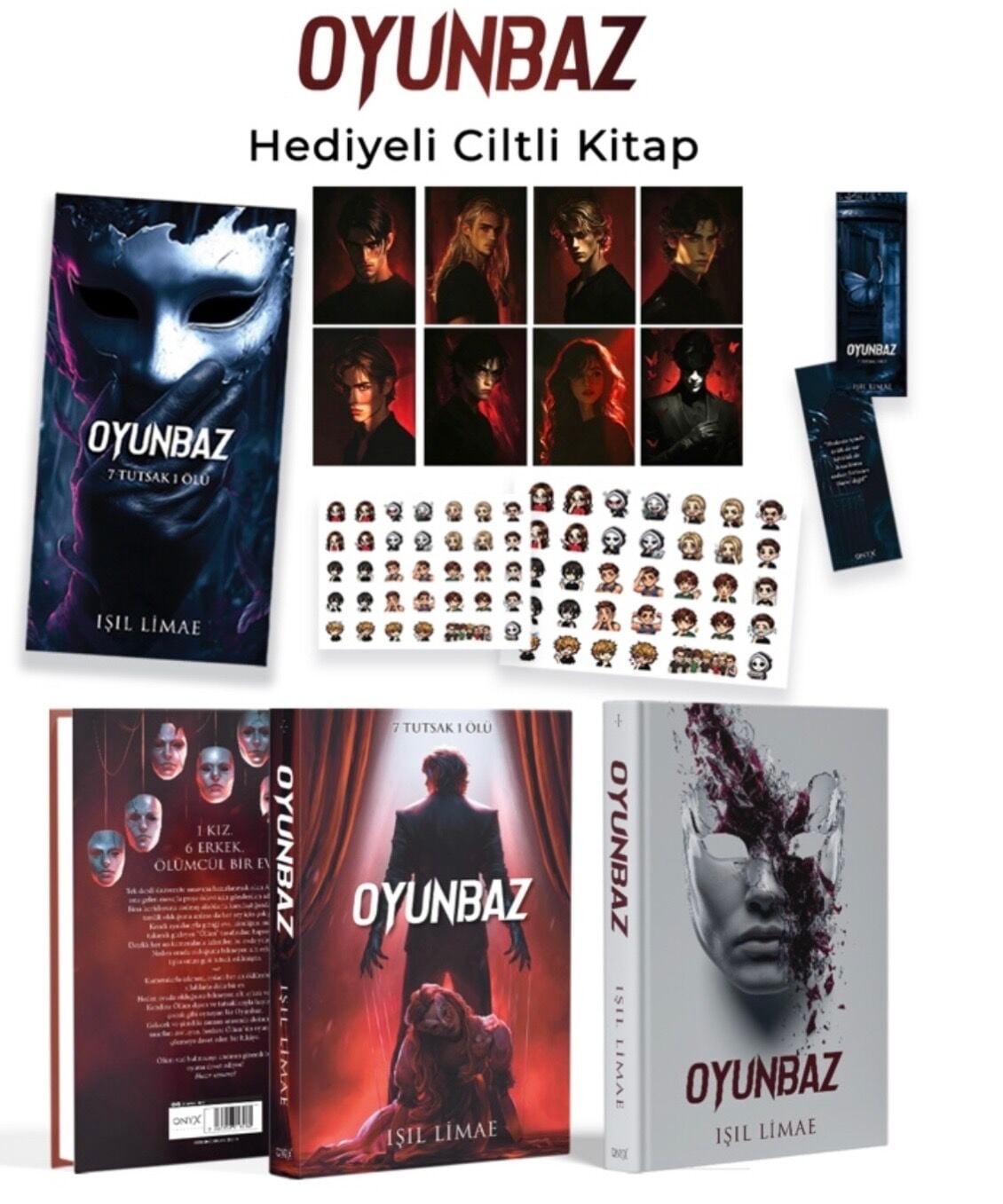 ONYX 7 TUTSAK 1 ÖLÜ SERİSİ OYUNBAZ 1 CİLTLİ-IŞIL LİMAE