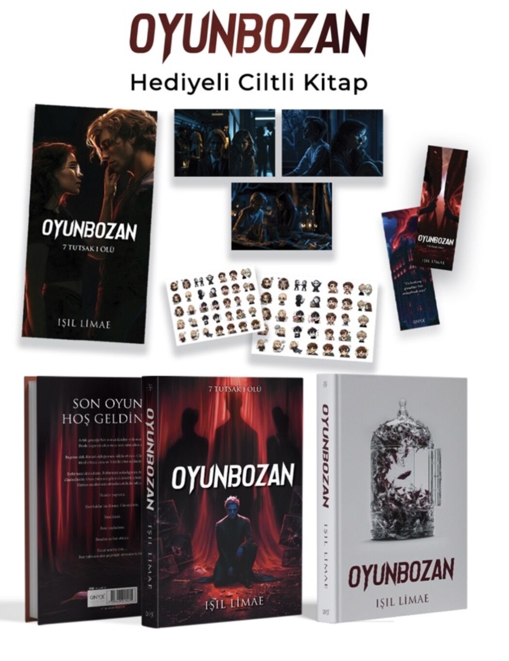 ONYX 7 TUTSAK 1 ÖLÜ SERİSİ OYUNBOZAN 4 CİLTLİ-IŞIL LİMAE